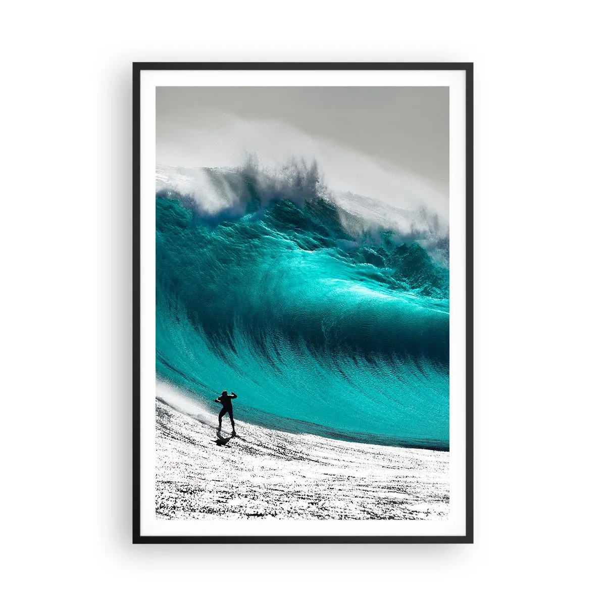 Poster in een zwarte lijst - Uitdaging aanvaard - 70x100 cm