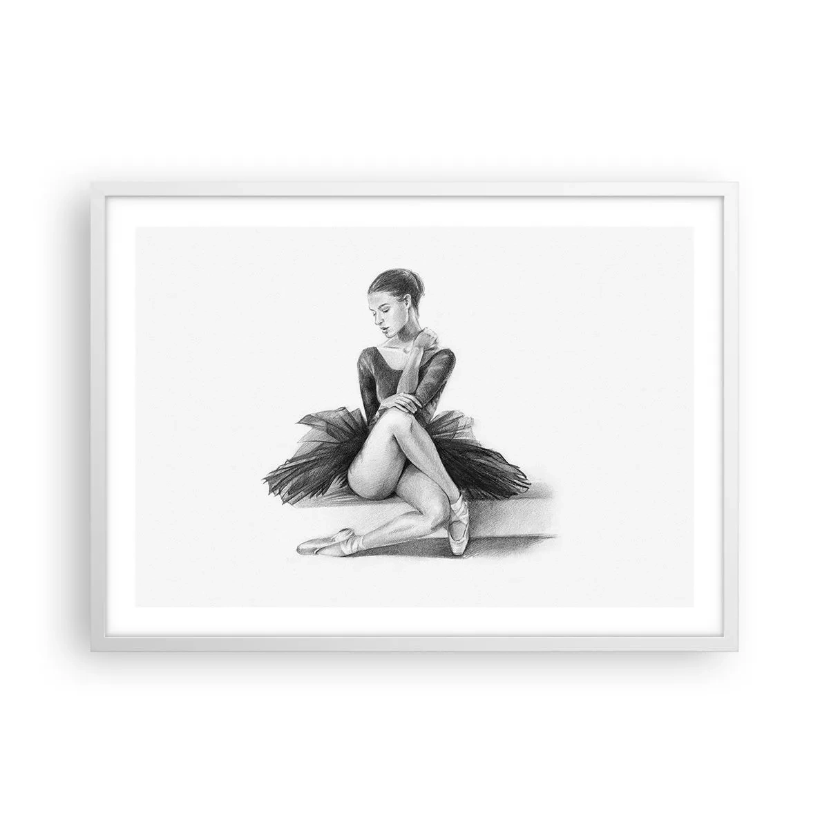 Poster in een witte lijst - Betoverd door de dans - 70x50 cm