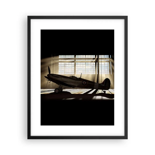 Poster in een zwarte lijst - De rust van een krijger - 40x50 cm