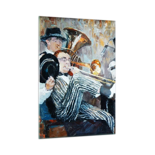 Schilderen op glas - Al die jazz - 50x70 cm