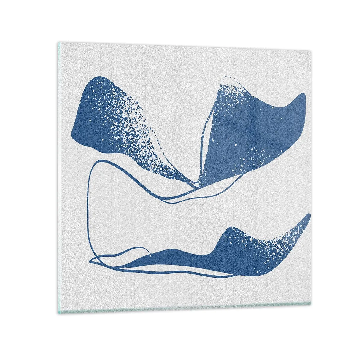 Schilderen op glas - Gevleugelde abstractie - 30x30 cm