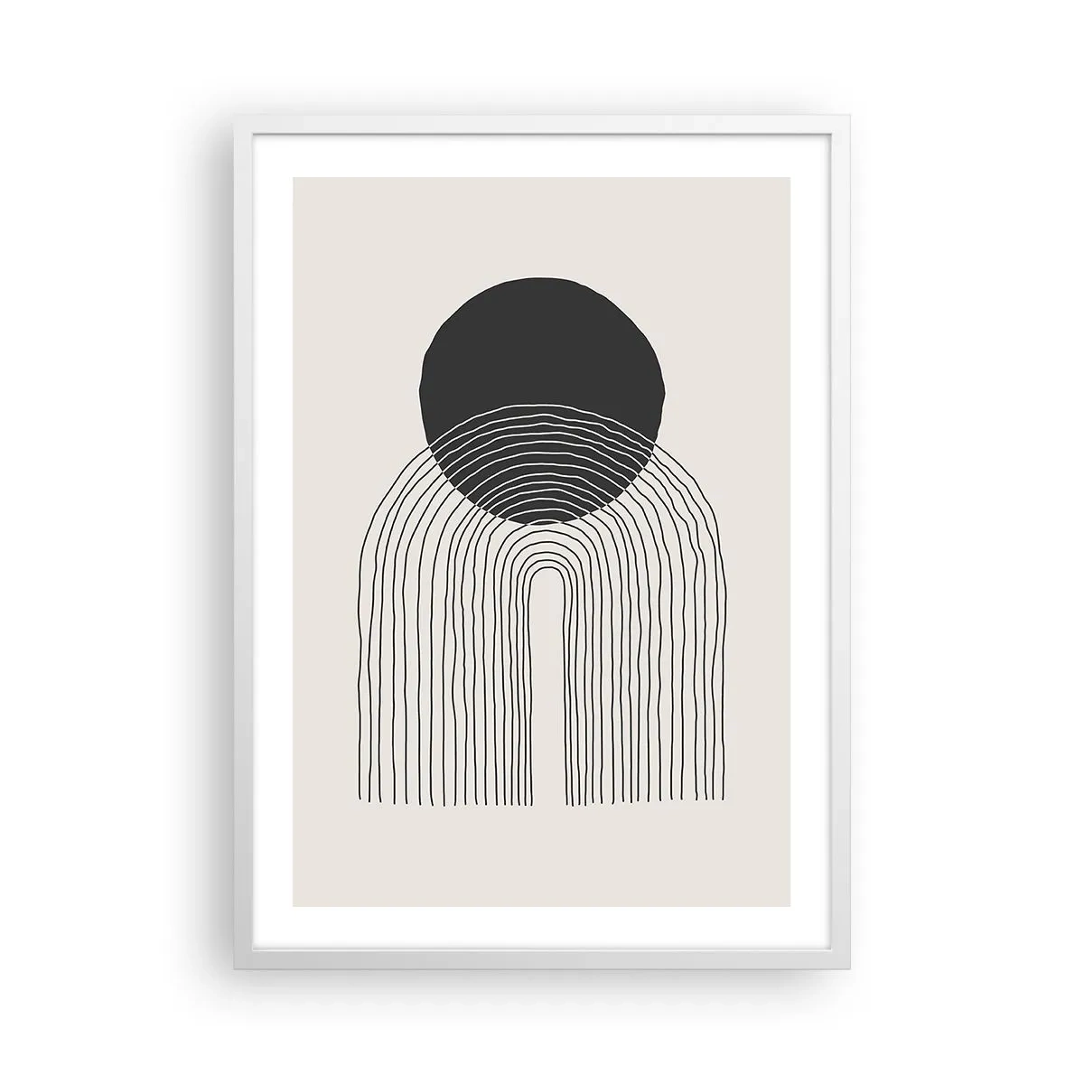 Poster in een witte lijst - Bibberen en vertrouwen - 50x70 cm