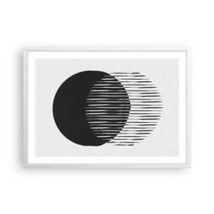 Poster in een witte lijst - Zijn alter ego - 70x50 cm