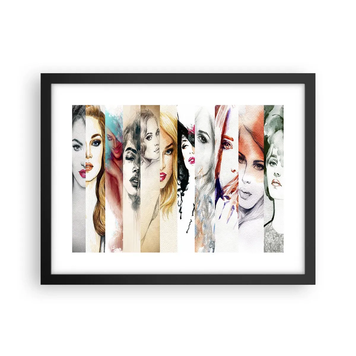 Poster in een zwarte lijst - En jij bent het altijd - 40x30 cm