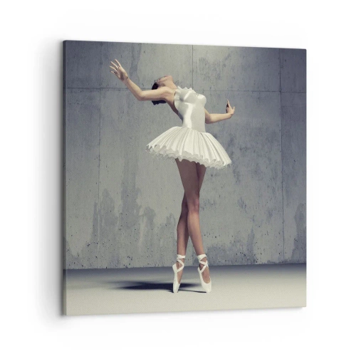 Schilderen op canvas - Licht als een vogel - 50x50 cm