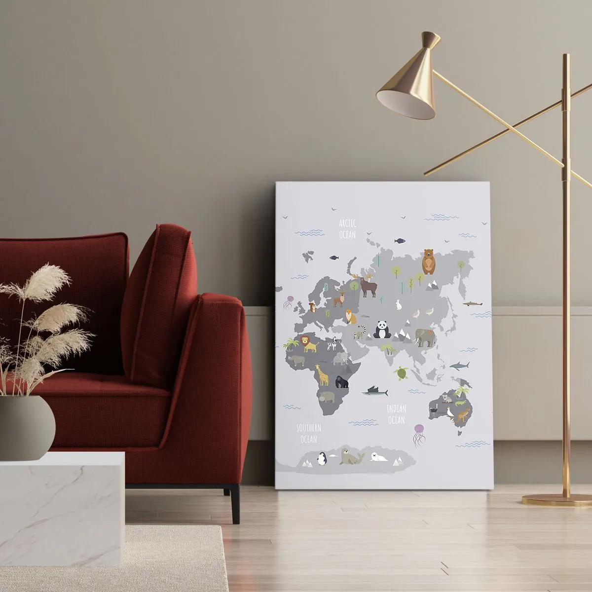 Schilderen op canvas - Vertel me waar je vandaan komt ... - 55x100 cm