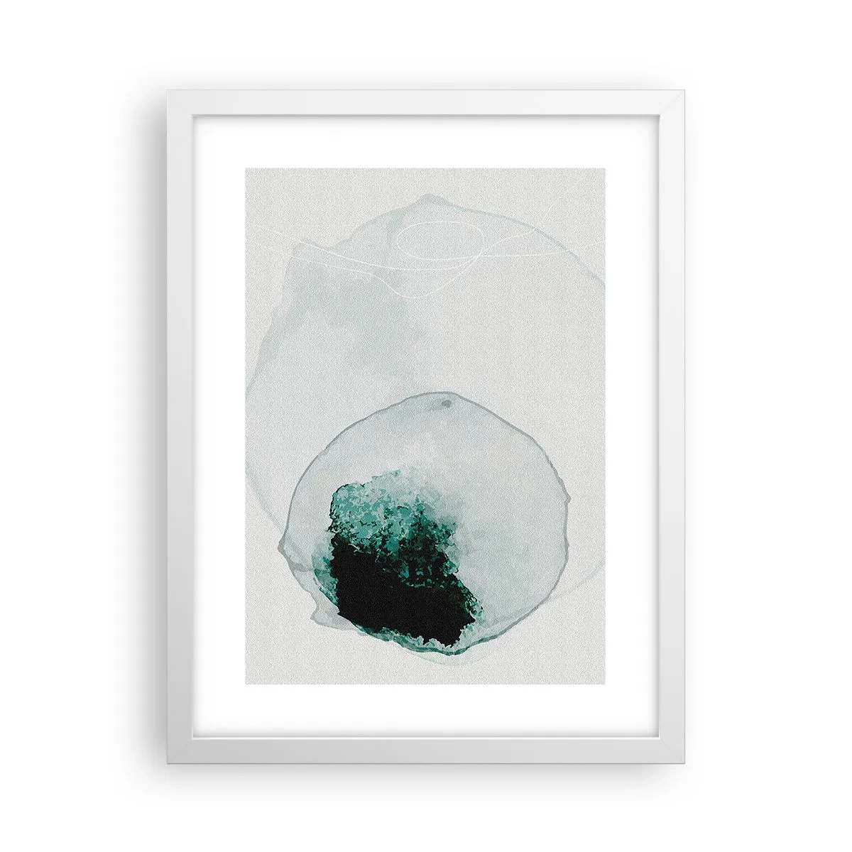 Poster in een witte lijst - In een druppel water - 30x40 cm