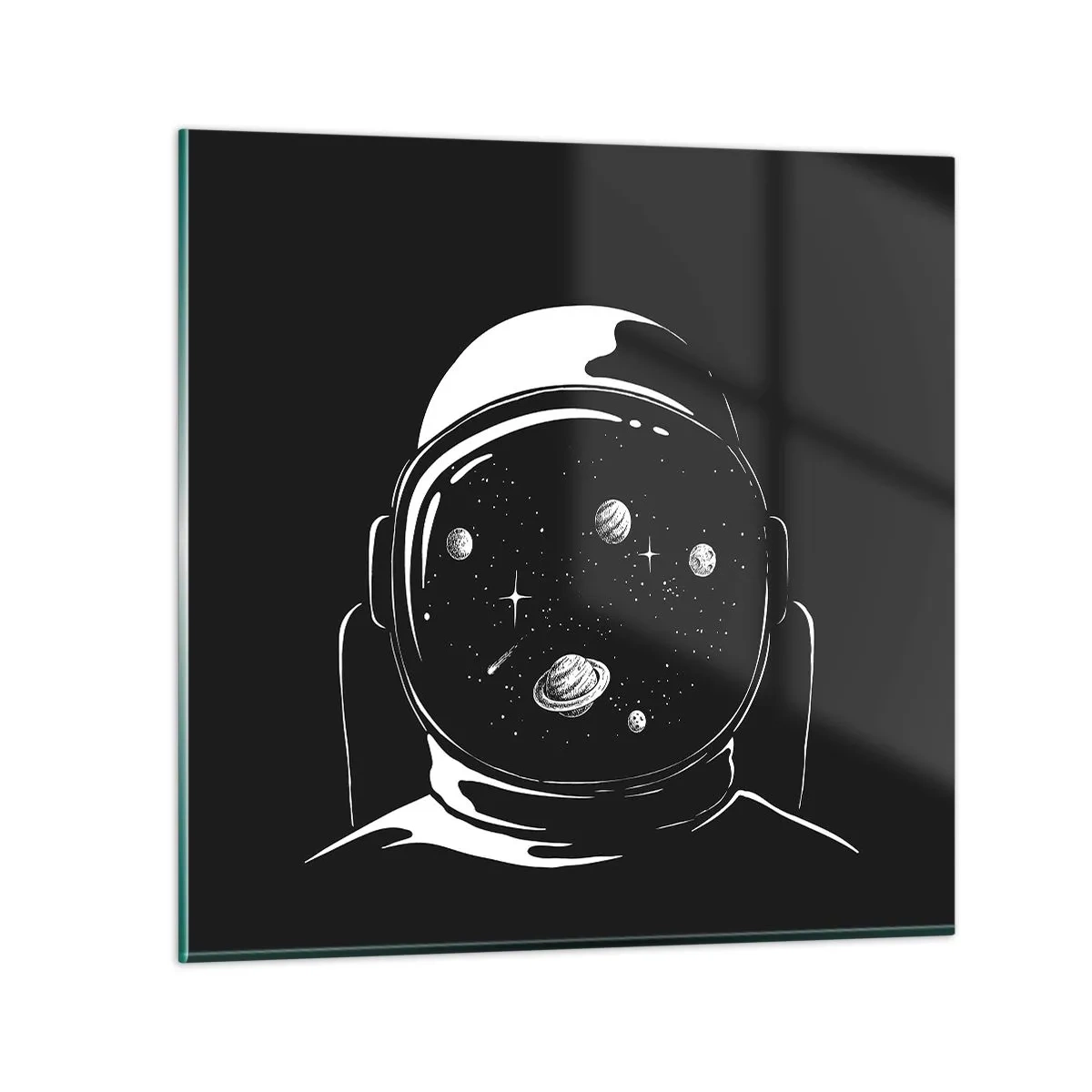 Schilderen op glas - Mooi uitzicht - 70x70 cm