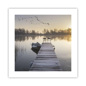 Poster - Ik ben zo terug - 40x40 cm