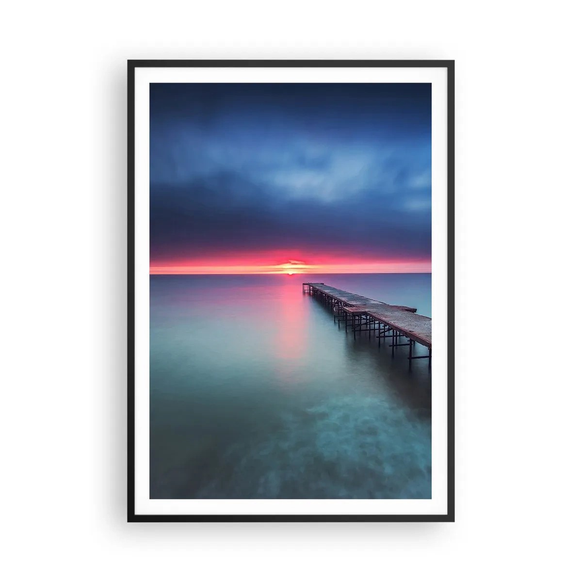 Poster in een zwarte lijst - Tussen hemel en aarde - 70x100 cm