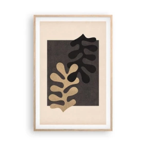 Een poster in een licht eiken lijst - Afwezigheid en complement - 61x91 cm