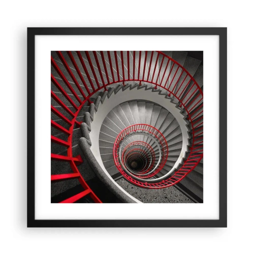 Poster in een zwarte lijst - Architectuur plezier - 40x40 cm