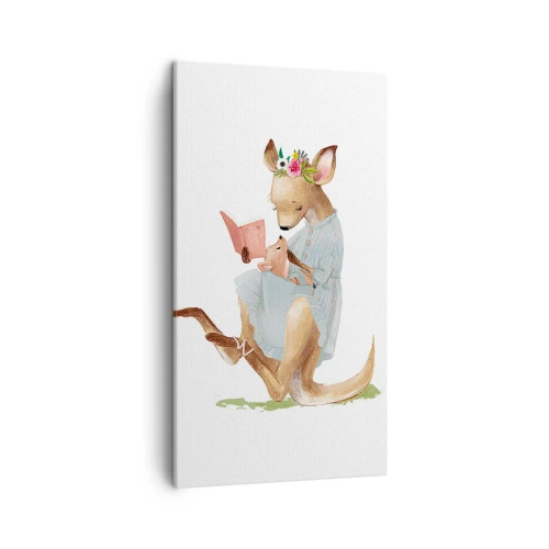 Schilderen op canvas - Lees me voor mama - 45x80 cm