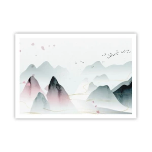 Poster - Over de toppen - 100x70 cm