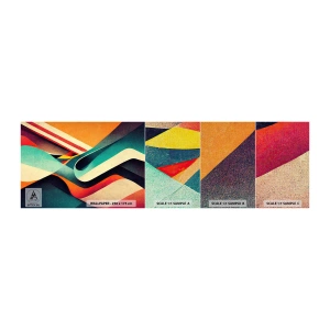 Fotobehang Monster Premium Canvas - Intensieve compositie - Abstractie, Deel, Lijnen - 100x30 cm