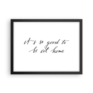 Poster in een zwarte lijst - De hele waarheid - 40x30 cm