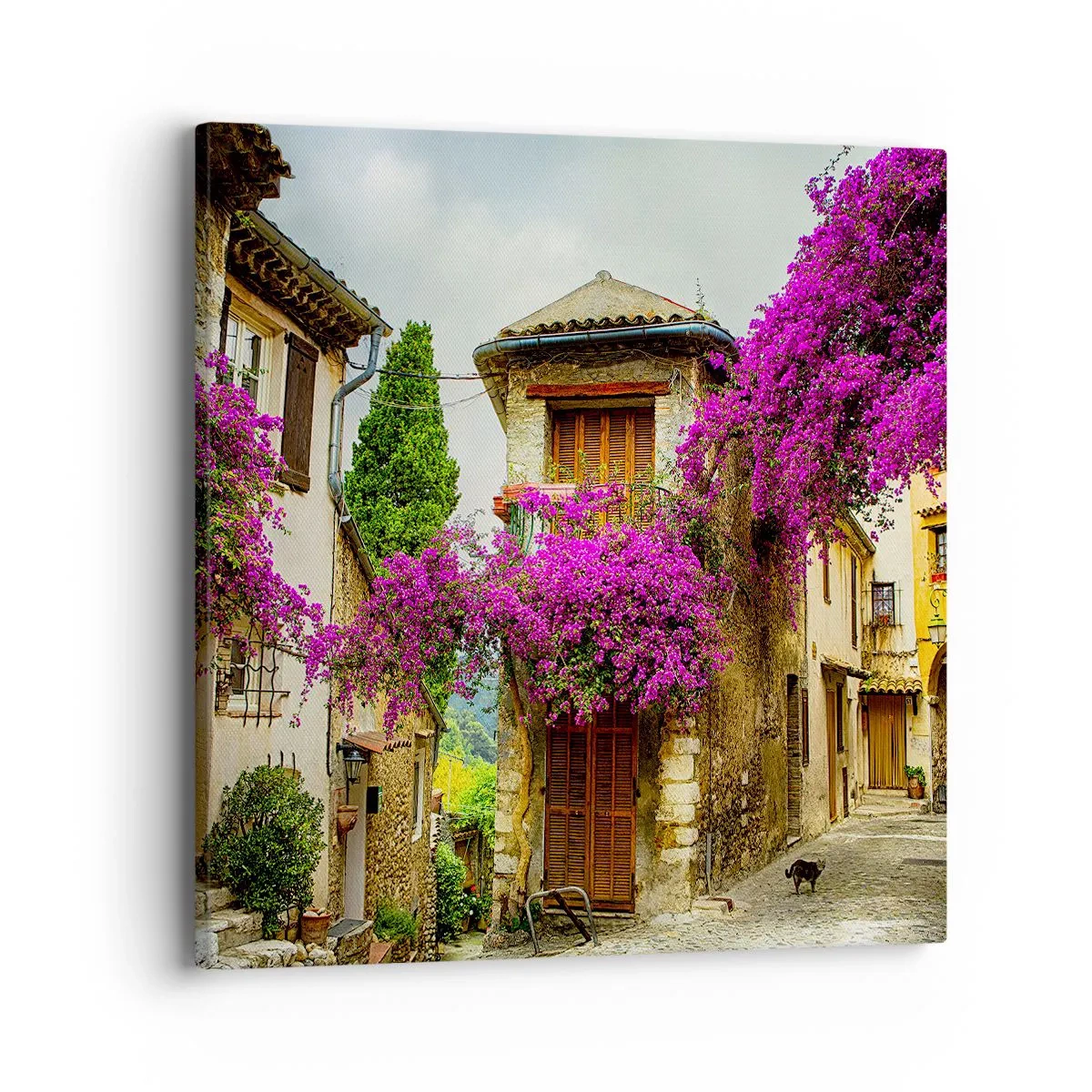 Schilderen op canvas - Onder een bloemenluifel - 40x40 cm