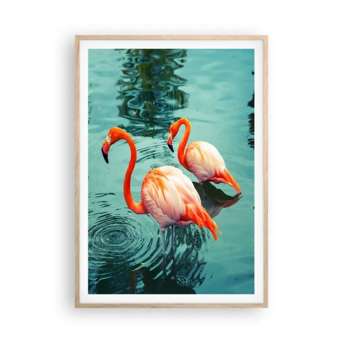 Een poster in een licht eiken lijst - We zijn nu in de mode - 70x100 cm