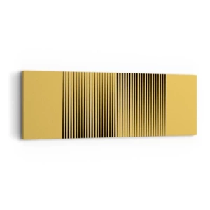 Schilderen op canvas - Vierkant van tegenpolen - 90x30 cm
