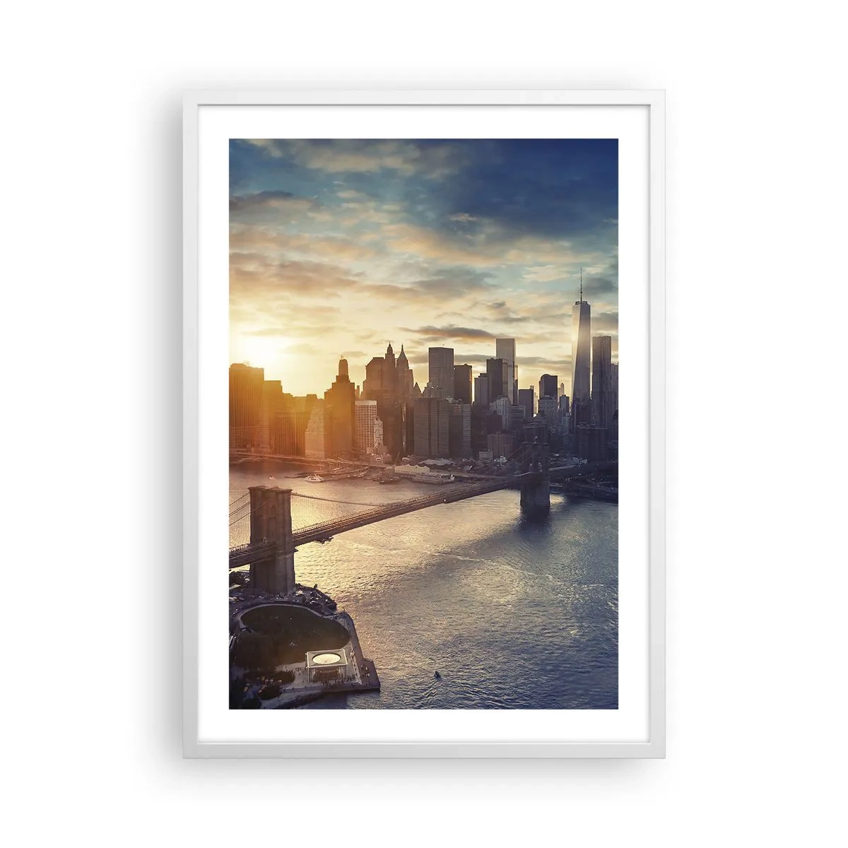 Poster in een witte lijst - Westers cultuurmonument - 50x70 cm