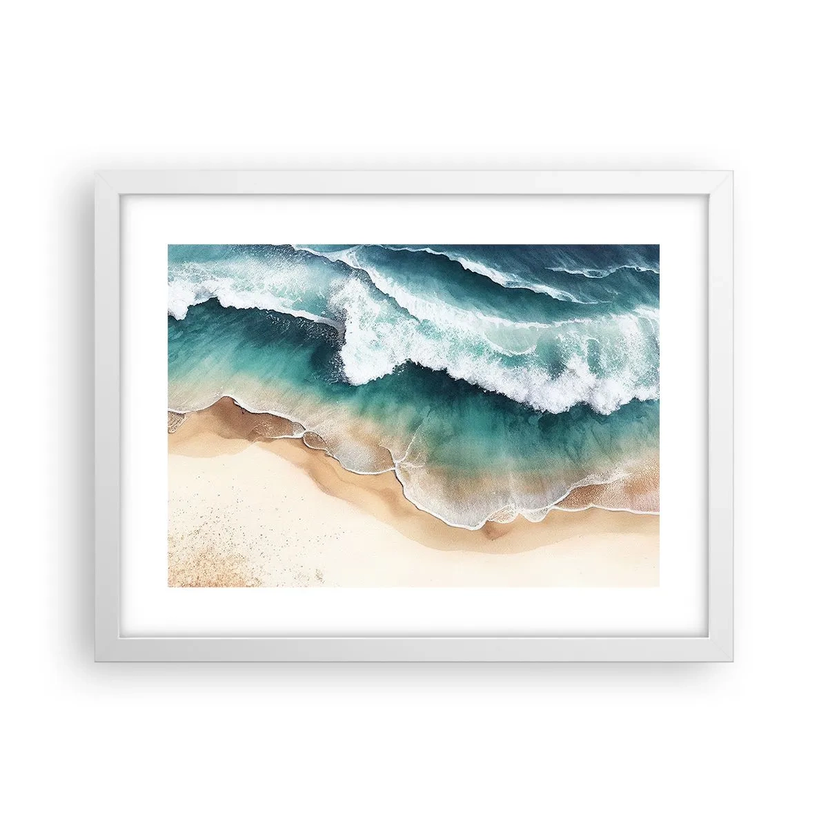 Poster in een witte lijst - De eeuwige ontmoeting - 40x30 cm