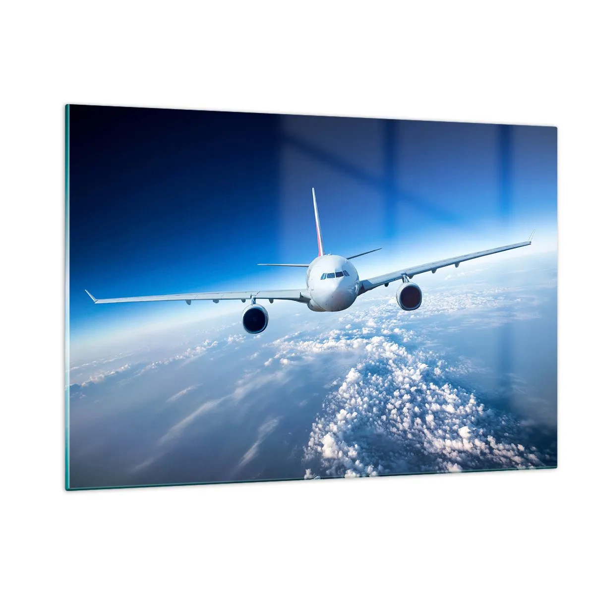 Schilderen op glas - Ik vlieg omdat ik dat wil - 120x80 cm