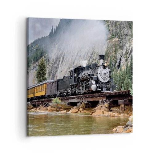 Schilderen op canvas - Waar wil je naar toe? Waar naar toe? - 60x60 cm