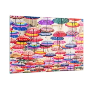 Schilderen op glas - Stadsweide - 120x80 cm