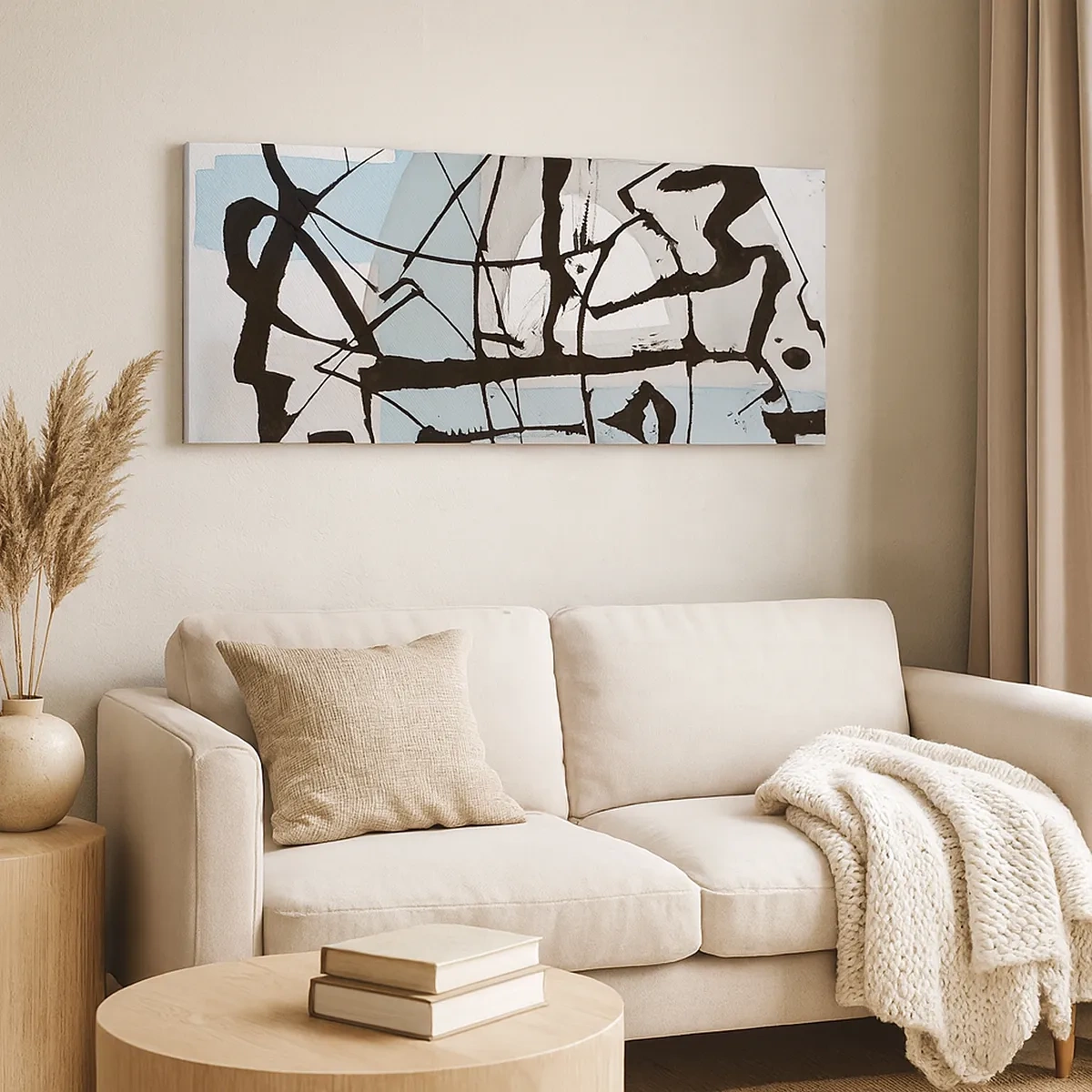 Schilderen op canvas - Toch blauw - 30x30 cm