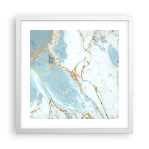 Poster in een witte lijst - Rijkdom van steen - 40x40 cm