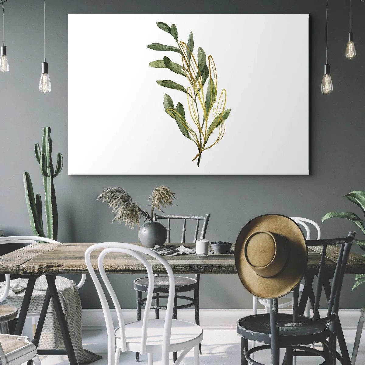 Schilderen op canvas - Alles wat goed is - 70x50 cm