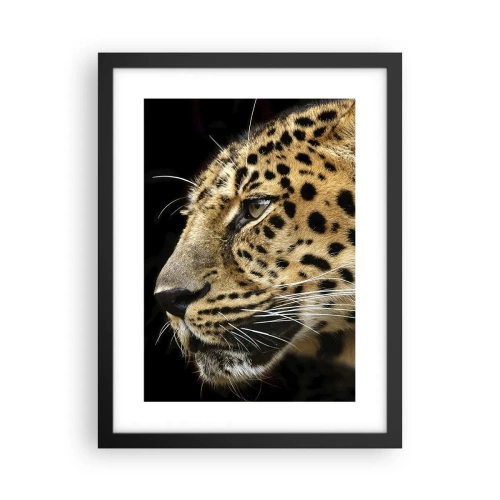 Poster in een zwarte lijst - Rustig, gefocust, klaar - 30x40 cm