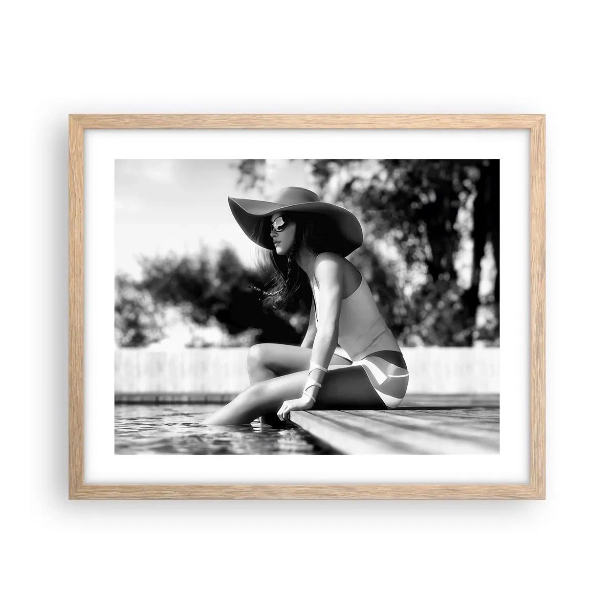 Een poster in een licht eiken lijst - Zomerdroom - 50x40 cm