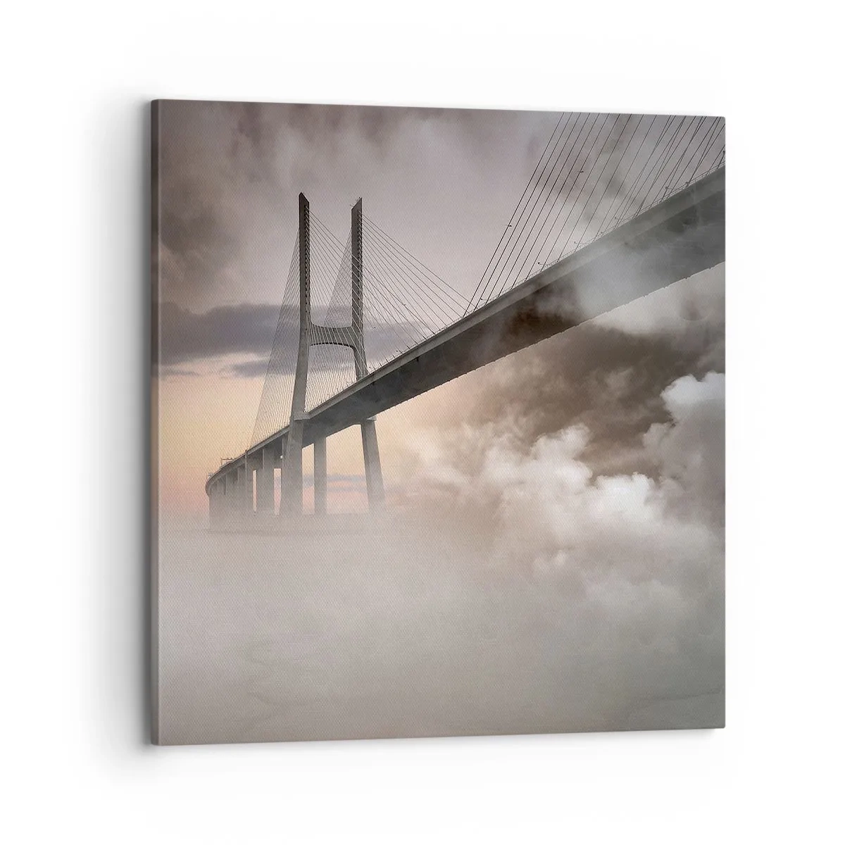 Schilderen op canvas - Bij de rivier die niet bestaat - 70x70 cm