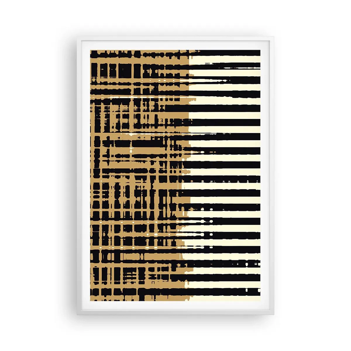 Poster in een witte lijst - Architecturale abstractie - 70x100 cm