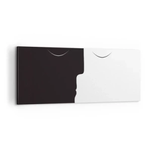 Schilderen op canvas - Eenheid van tegenstellingen - 100x40 cm