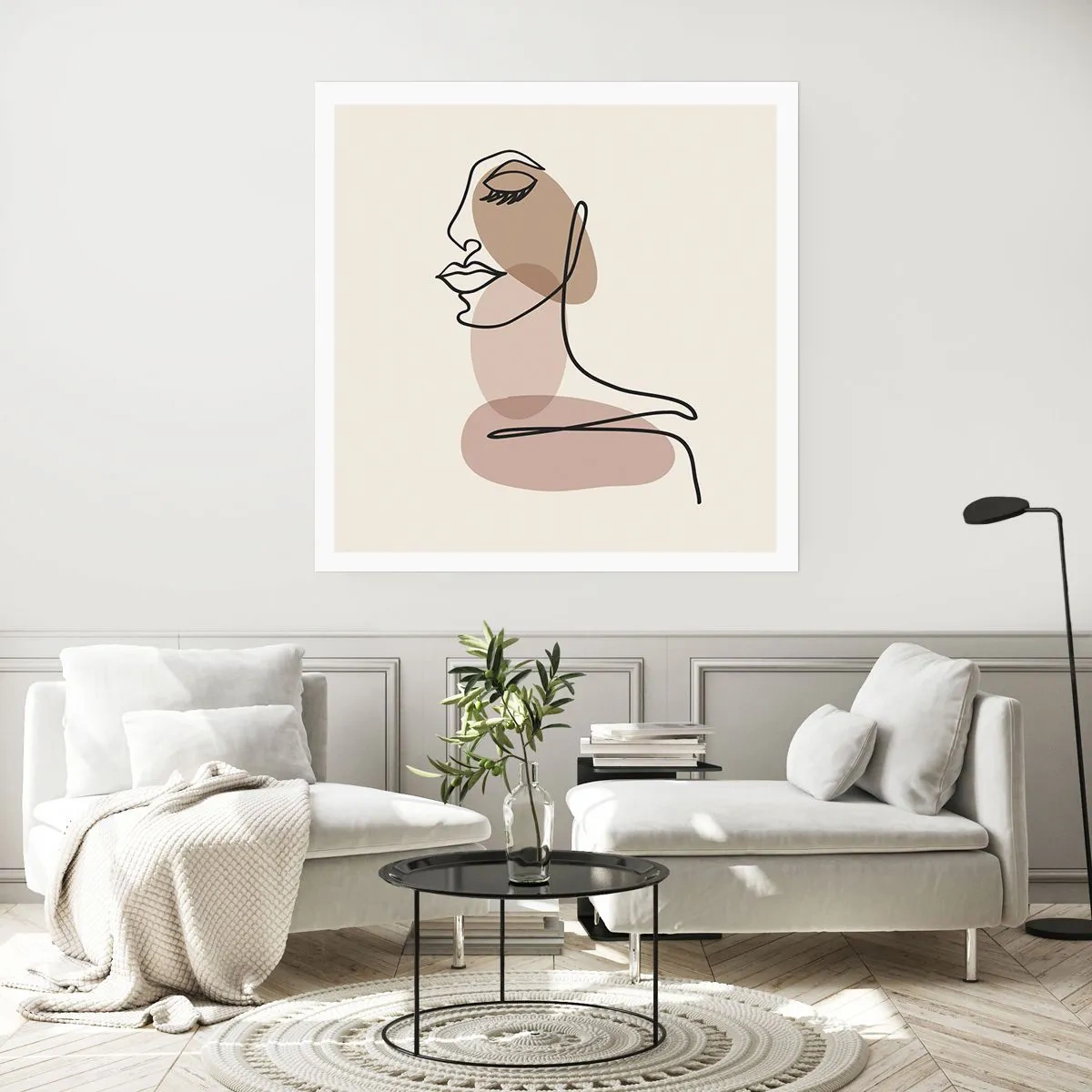 Poster - Luisteren naar zichzelf - 40x40 cm