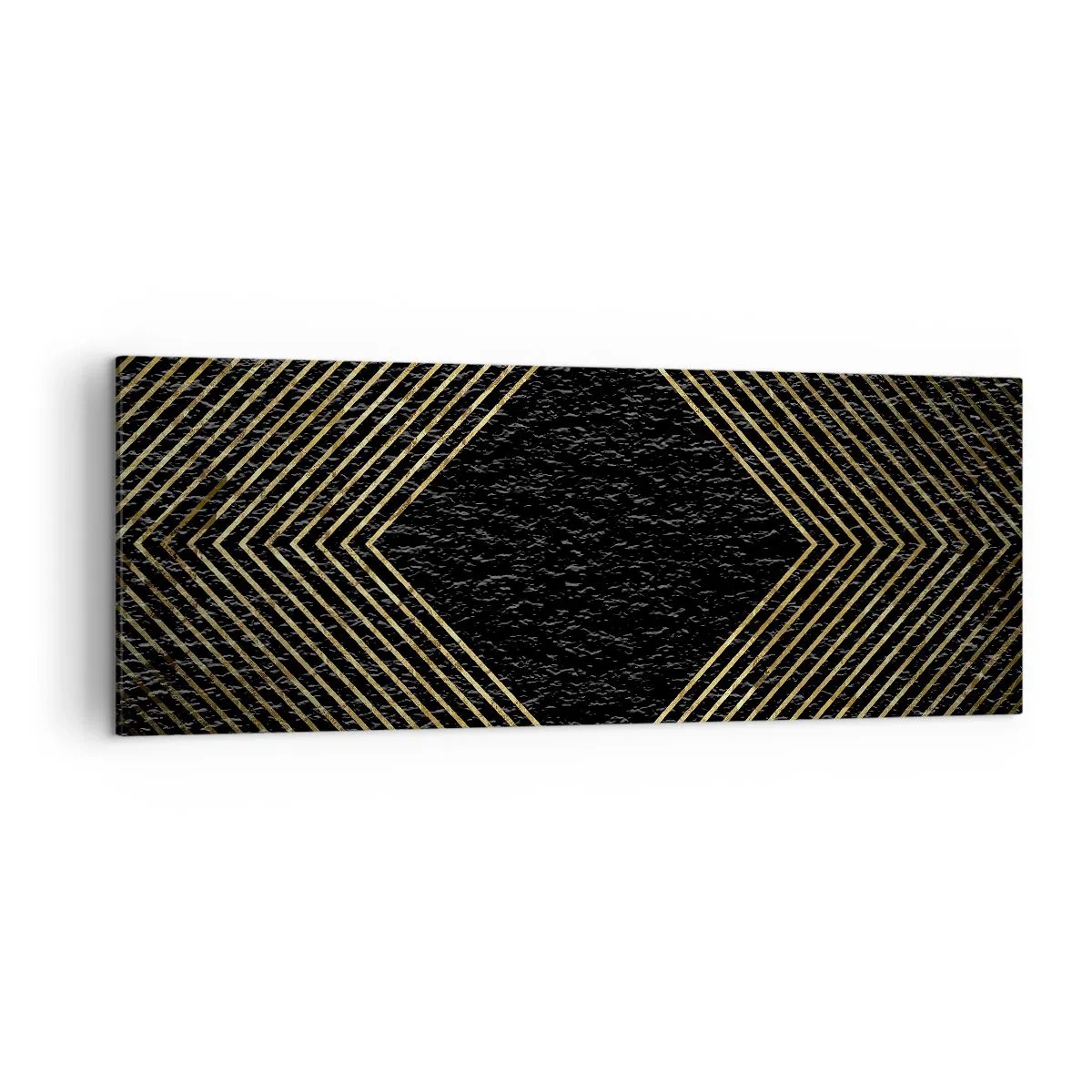 Schilderen op canvas - Geometrie in glamoureuze stijl - 140x50 cm