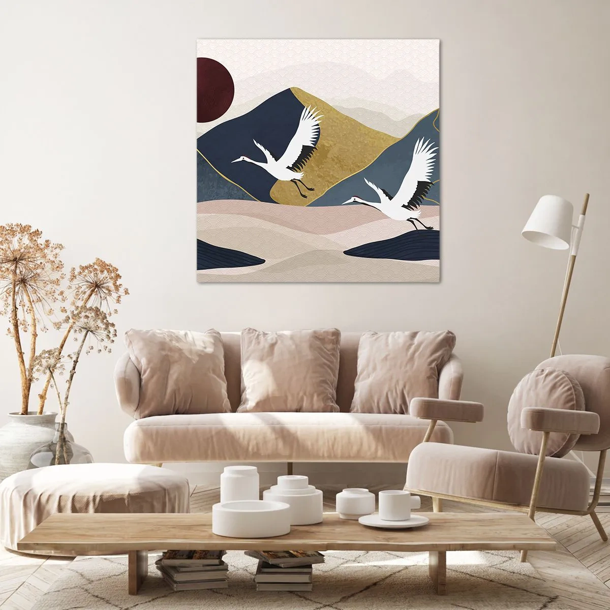 Schilderen op canvas - Het is weer een dag GEGAAN - 30x30 cm