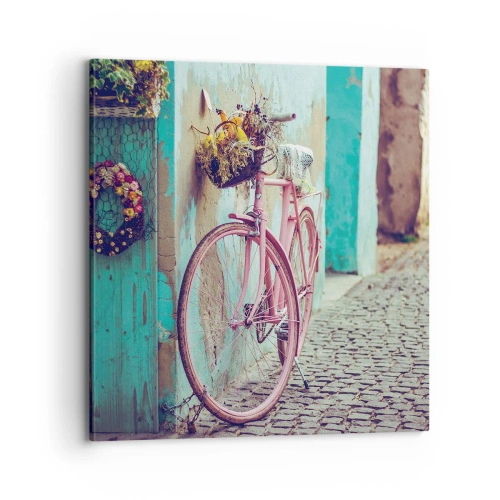 Schilderen op canvas - Ben zo terug - 70x70 cm