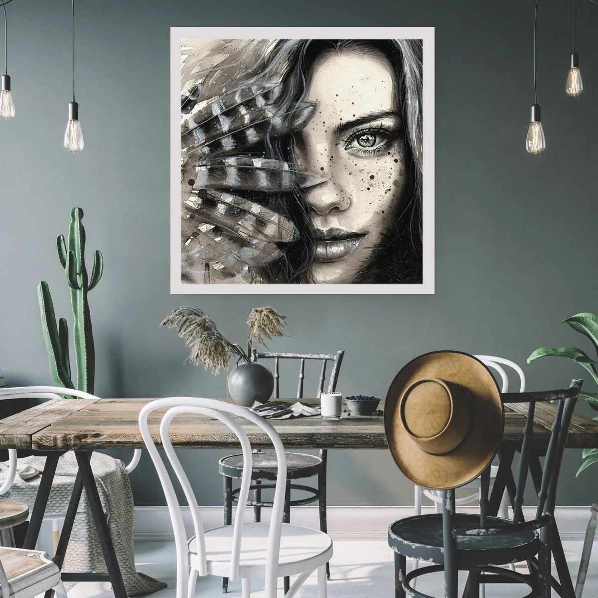 Poster - Wilde schoonheid - 40x40 cm