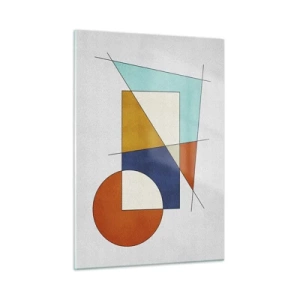 Schilderen op glas - Abstractie: modernistisch plezier - 50x70 cm