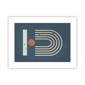 Poster - Geometrie op de granaatappel - 40x30 cm