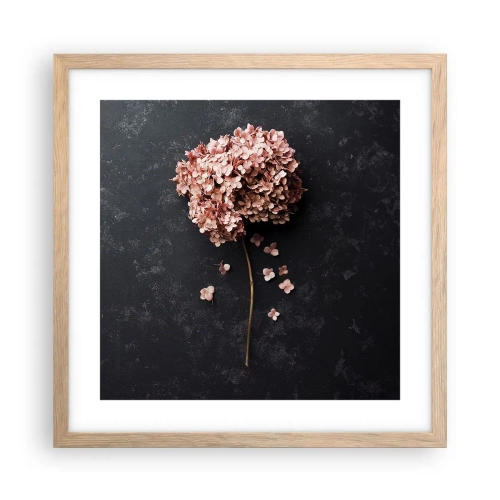 Een poster in een licht eiken lijst - Een echt romantisch teken - 40x40 cm