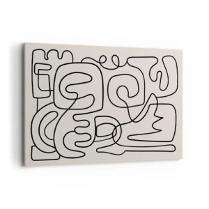 Schilderen op canvas - Volg het pad - 100x70 cm