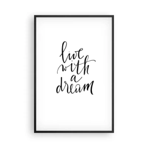 Poster in een zwarte lijst - Natuurlijk - 61x91 cm