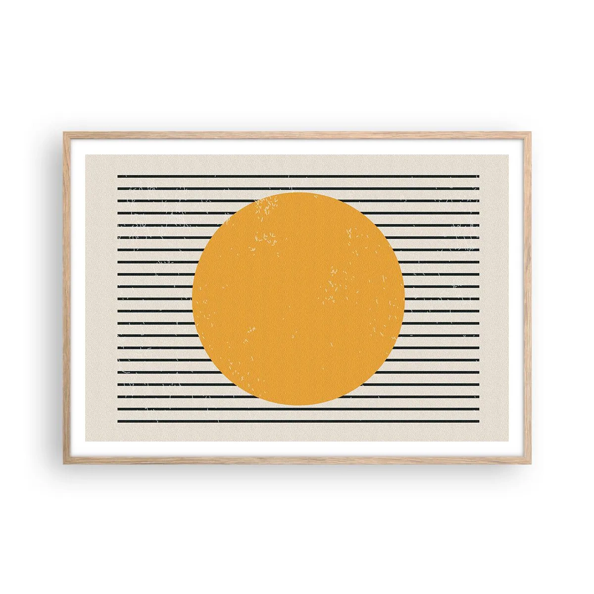 Een poster in een licht eiken lijst - De kracht van eenvoud - 100x70 cm