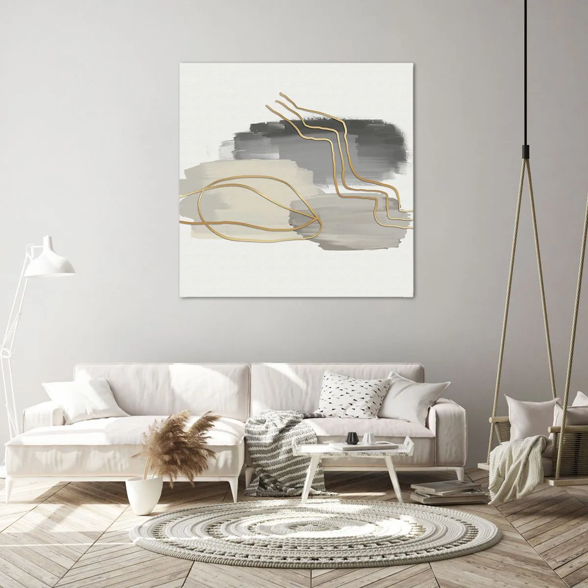 Schilderen op canvas - Duur en beweging - 60x60 cm