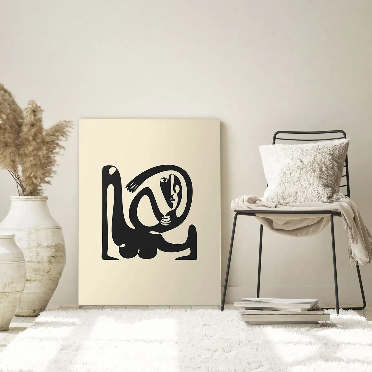Schilderen op glas - Bijna Picasso - 50x70 cm