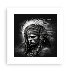 Poster - Een leider en strijder - 30x30 cm